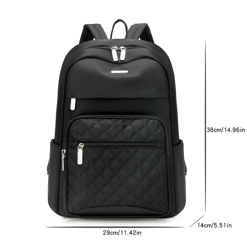 패션 격자 무늬 통근 데이 팟 여성 방수 나일론 배낭  - Women Bags Medium Size 리뷰 및 가격